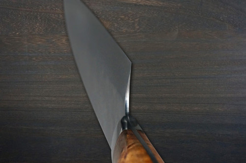 Takeshi Saji SRS13 Mirror Hammered NNM Japanese Chef's Gyuto Knife 240mm with Karin Lump Handle Nomura Special 