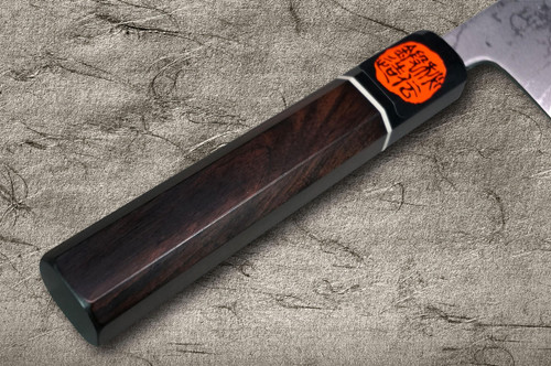 Shigeki Tanaka Aogami No.2 Damascus EB Japanese Chef's Slicer(Sujihiki) 210mm with Ebony Handle 