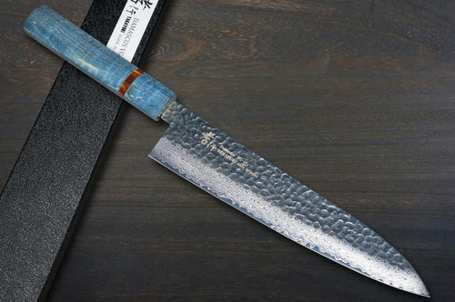 Sakai Takayuki 33-Layer VG10 Damascus STW Chef's Gyuto Knife 240mm with Stabilized Hybrid Wood Handle [AI] 