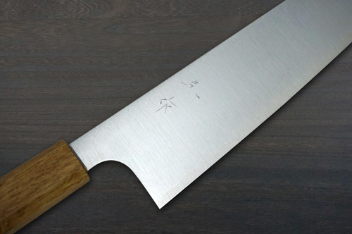 Kei Kobayashi R2 Special Finished OK8BYW Japanese Chef's Gyuto Knife 210mm with Urushi Lacquered Oak Handle 