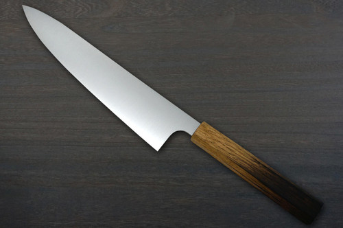 Kei Kobayashi R2 Special Finished OK8BYW Japanese Chef's Gyuto Knife 210mm with Urushi Lacquered Oak Handle 