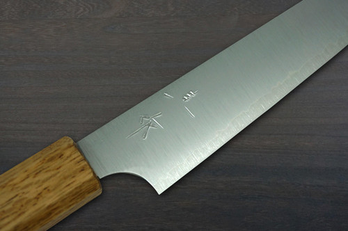 Kei Kobayashi R2 Special Finished OK8BYW Japanese Chef's Petty Knife(Utility) 150mm with Urushi Lacquered Oak Handle 