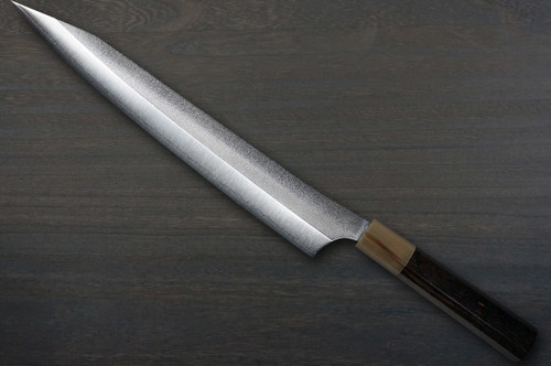 Yu Kurosaki VG-XEOS NEW GEKKO WA EB8W Japanese Chef's Slicer(Sujihiki) 270mm with White Buffalo Ring Ebony Handle 