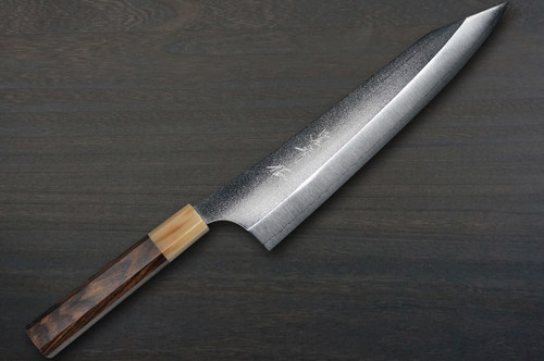 Yu Kurosaki VG-XEOS NEW GEKKO WA EB8W Japanese Chef's Gyuto Knife 270mm with White Buffalo Ring Ebony Handle 