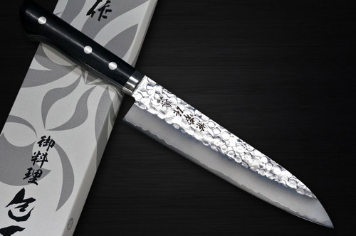 Kanetsune KC-940 VG1 Stainless Hammered Japanese Chef's Gyuto Knife 180mm [White Package] 