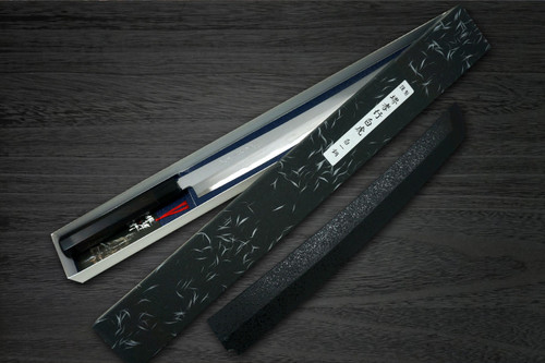 Sakai Takayuki Byakko White Tiger (White 1 steel) Japanese Chef's Sakimaru-Takohiki Zangetsu(Sashimi) 360mm 