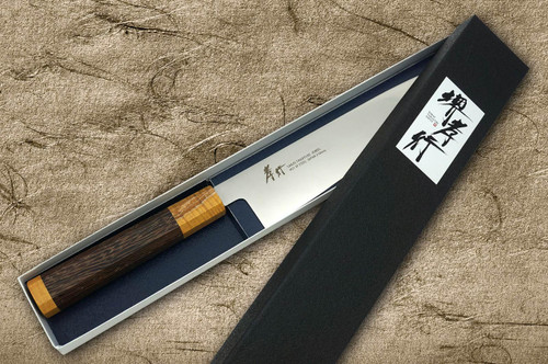 Sakai Takayuki JEWEL VG1 Japanese Chef's Gyuto Knife 240mm Double Ring Wenge Handle [Topaz] 