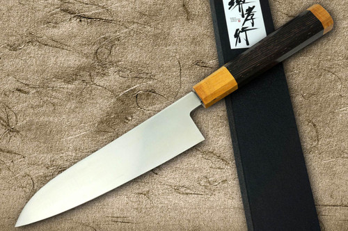 Sakai Takayuki JEWEL VG1 Japanese Chef's Santoku Knife 180mm Double Ring Wenge Handle [Topaz] 