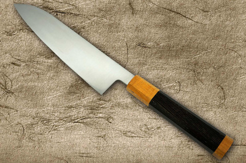 Sakai Takayuki JEWEL VG1 Japanese Chef's Santoku Knife 180mm Double Ring Wenge Handle [Topaz] 