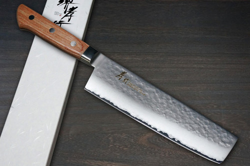 Sakai Takayuki PRO VG5 Hammered Japanese Chef's Nakiri(Vegetable) 175mm 