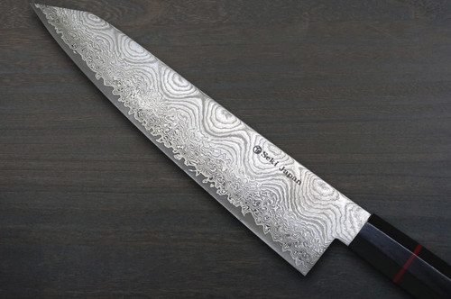Kanetsune 101-Layer Damascus NAMISHIBUKI Japanese Chef's Kiritsuke-Gyuto Knife 210mm 