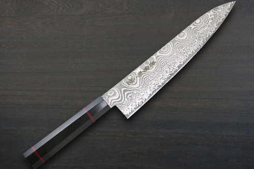 Kanetsune 101-Layer Damascus NAMISHIBUKI Japanese Chef's Gyuto Knife 210mm 