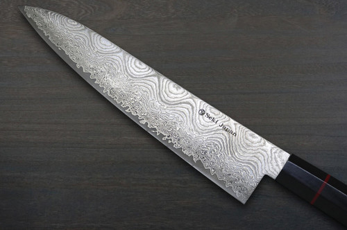 Kanetsune 101-Layer Damascus NAMISHIBUKI Japanese Chef's Gyuto Knife 210mm 