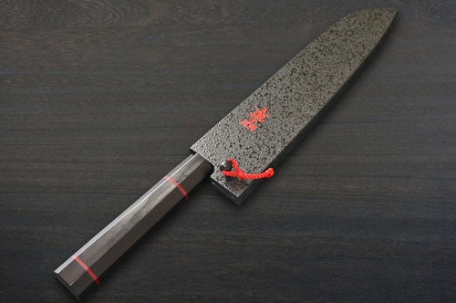 Kanetsune 101-Layer Damascus NAMISHIBUKI Japanese Chef's Santoku