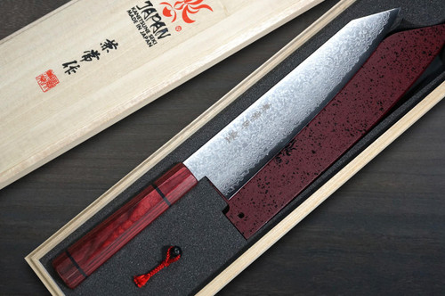 Kanetsune 63-Layer Damascus MINAMO-KAZE Japanese Chef's Kiritsuke-Gyuto Knife 210mm with Dedicated Saya Sheath 