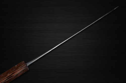 Hinoura AJIKATAYA Shirogami #2 Kurouchi Tsuchime Japanese Chef's Gyuto Knife 210mm with Wenge Handle 