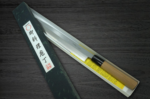 [Left Handed] Yoshihiro White No.2 Supreme Jousaku JCHC Japanese Chef's Yanagiba(Sashimi) 270mm with Magnolia Wood Handle 