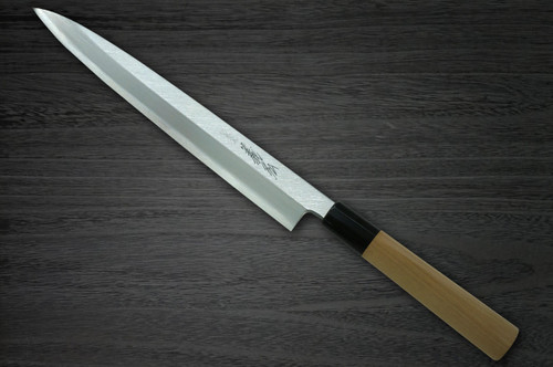 [Left Handed] Yoshihiro White No.2 Supreme Jousaku JCHC Japanese Chef's Yanagiba(Sashimi) 270mm with Magnolia Wood Handle 
