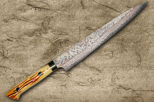 sachisachi様 ⑮オークル Takeshi Saji VG10W Colored Damascus Nashiji DHO Japanese Chef's