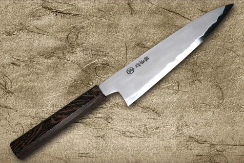 堺孝行 SANPOU 型号 TETSU (白纸2号钢) 日本厨师 Gyuto 刀 210mm 配乌木手柄