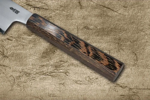 堺孝行 SANPOU 型号 TETSU (白纸2号钢) 日本厨师 Gyuto 刀 210mm 配乌木手柄