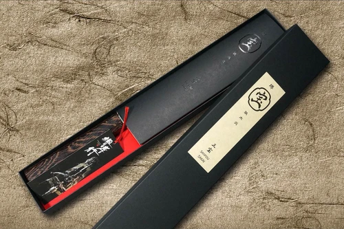 堺孝行 SANPOU 型号 TETSU (白纸2号钢) 日本厨师 Gyuto 刀 210mm 配乌木手柄