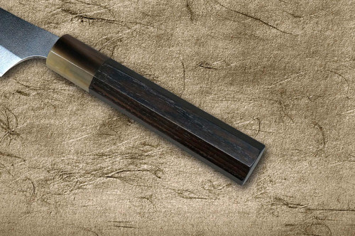 Yu Kurosaki VG-XEOS NEW GEKKO WA EB8W Japanese Chef's Petty Knife(Utility) 130mm with White Buffalo Ring Ebony Handle 