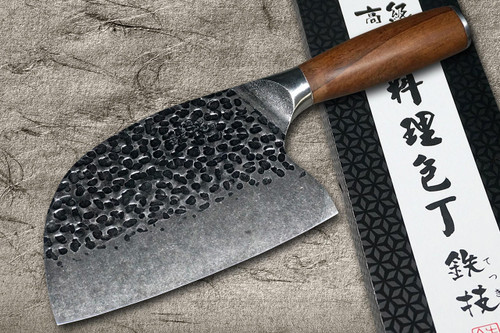 Tetsugi High-Carbon Molybdenum Stainless Hammered Japanese Chef's Serbian Chef Knife 160mm 