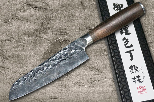 铁杉高碳钼不锈钢锤打日本厨师文化刀190毫米| 日本刀