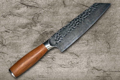 Tetsugi High-Carbon Molybdenum Stainless Hammered Japanese Chef's Bunka Knife 190mm 
