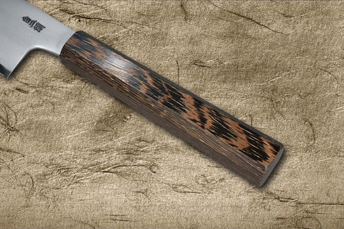堺孝行 SANPOU 型 TETSU (白纸2号钢) 日式厨师切片刀 (Sujihiki) 240mm 乌木手柄