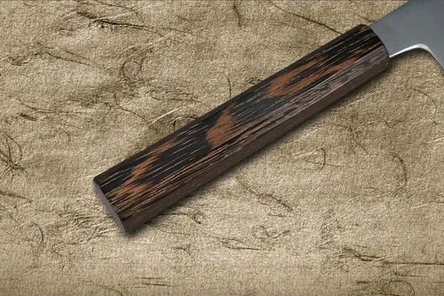 堺孝行 SANPOU 型 TETSU (白纸2号钢) 日式厨师切片刀 (Sujihiki) 240mm 乌木手柄