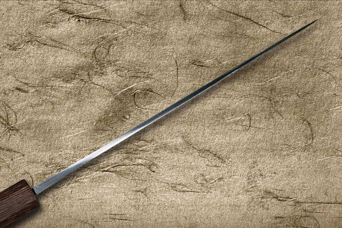 堺孝行 SANPOU 型 TETSU (白纸2号钢) 日式厨师切片刀 (Sujihiki) 240mm 乌木手柄