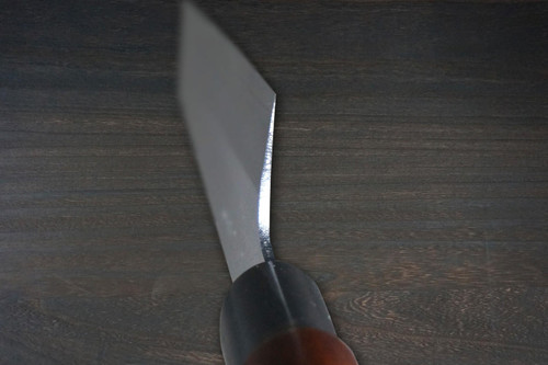 Misuzu VG10 Brass-Urushi  Japanese Chef's Kiritsuke-Gyuto Knife 180mm with Lacquered Magnolia Handle 