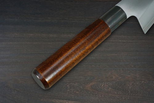 Misuzu VG10 Brass-Urushi  Japanese Chef's Bunka Knife 165mm with Lacquered Magnolia Handle 