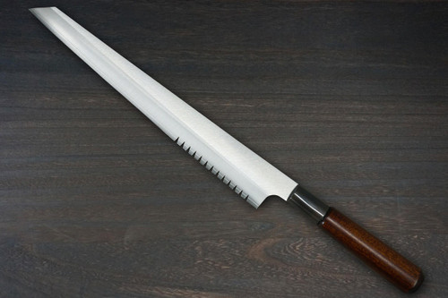 Misuzu VG10 Brass-Urushi Japanese Chef's Bread Slicer 240mm with
