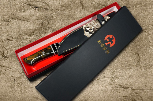Daisuke Nishida Shirogami No.1 Damascus Japanese Chef's Petty