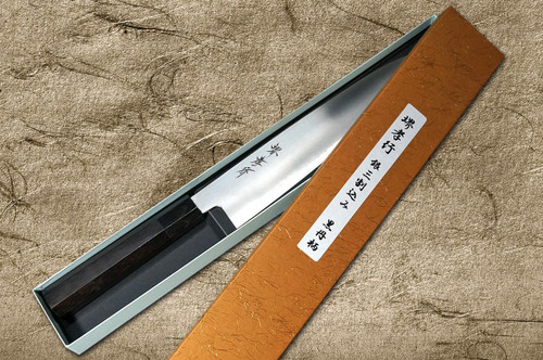 Sakai Takayuki Ginsan Warikomi Ebony Handle Japanese Chef's Gyuto Knife 240mm 