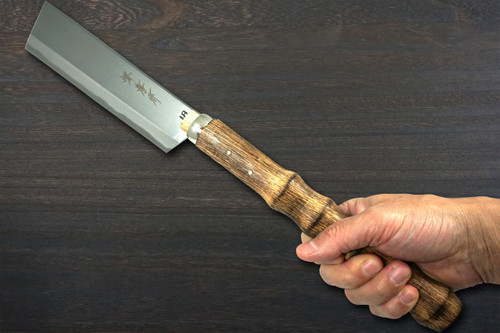 Sakai Takayuki Shirogami No.1 Migaki Japanese Chef's Chopper 180mm