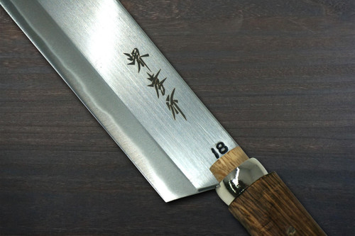 めきチョパセリ Sakai Takayuki Shirogami No.1 Migaki Japanese Chef's Chopper 180mm
