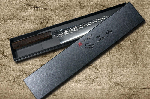 黒崎優　R2 柳刃　270mm 黑崎裕R2(SG2) 锤纹闪光影和EB8N 日本厨师牛刀270mm 全乌木手柄| 日本刀