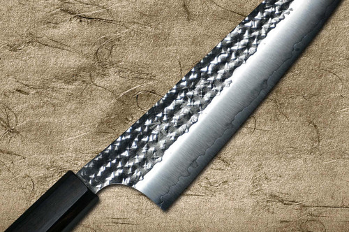 Yu Kurosaki R2(SG2) Hammered SENKO-EI WA EB8N Japanese Chef's Gyuto Knife 240mm with Full Ebony Handle 