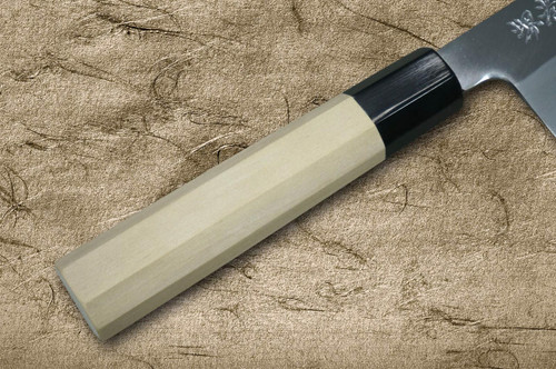 Sakai Takayuki Kasumi Buffalo Tsuba Gold Engraving Art Japanese Chef's Gyuto Knife 270mm Mt.Fuji & Sunset (Gold-plated) 