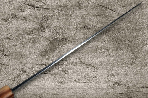 Satoshi Nakagawa Aogami #2 Kurouchi MB8W Japanese Chef's Gyuto Knife 240mm with White Buffalo Tsuba Octagonal Handle 