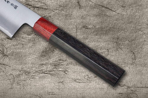 Satoshi Nakagawa Aogami #2 Migaki RS8R Japanese Chef's Gyuto Knife 240mm with Red-Ring Octagonal Handle
