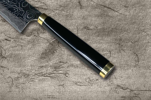 Takeshi Saji Makie-Art R2(SG2) Mirrored Damascus Japanese Chef's Gyuto Knife 210mm with Urushi Lacquered Saya and Handle RED FUJI (AKA FUJI) 