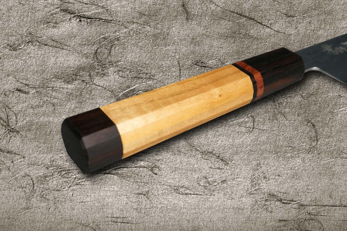 Sakai Takayuki 33-Layer VG10 Damascus Yamazakura Chef's Santoku Knife 170mm with Dodecagonal Mountain Cherry Handle 