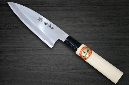 [Left Handed] Sakai Takayuki Kasumitogi (White steel) Japanese Chef's Funayuki Deba 195mm 