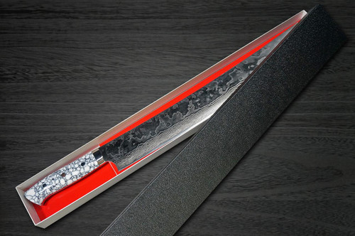 Takeshi Saji R2 Diamond Finish Damascus TCW Japanese Chef's