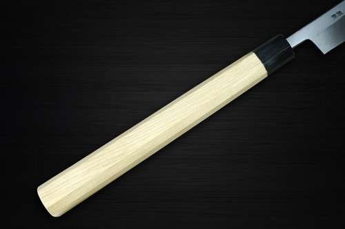 [Left Handed] Sakai Takayuki Tuna Maguro Bocho Japanese Chef's Tuna-Kiri 540mm Tokujyo Supreme (White 2 steel) with Water Buffalo Octagonal Handle 